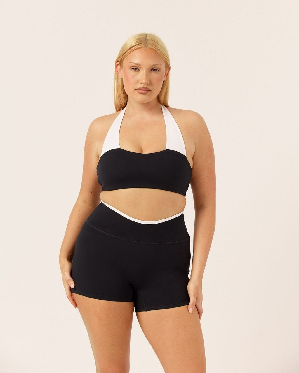 Serenity June Crop | Black Two Tone