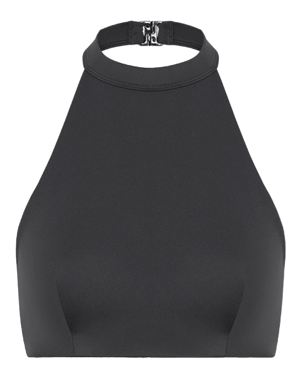 Serenity Soft Demi High Neck Crop | Shadow