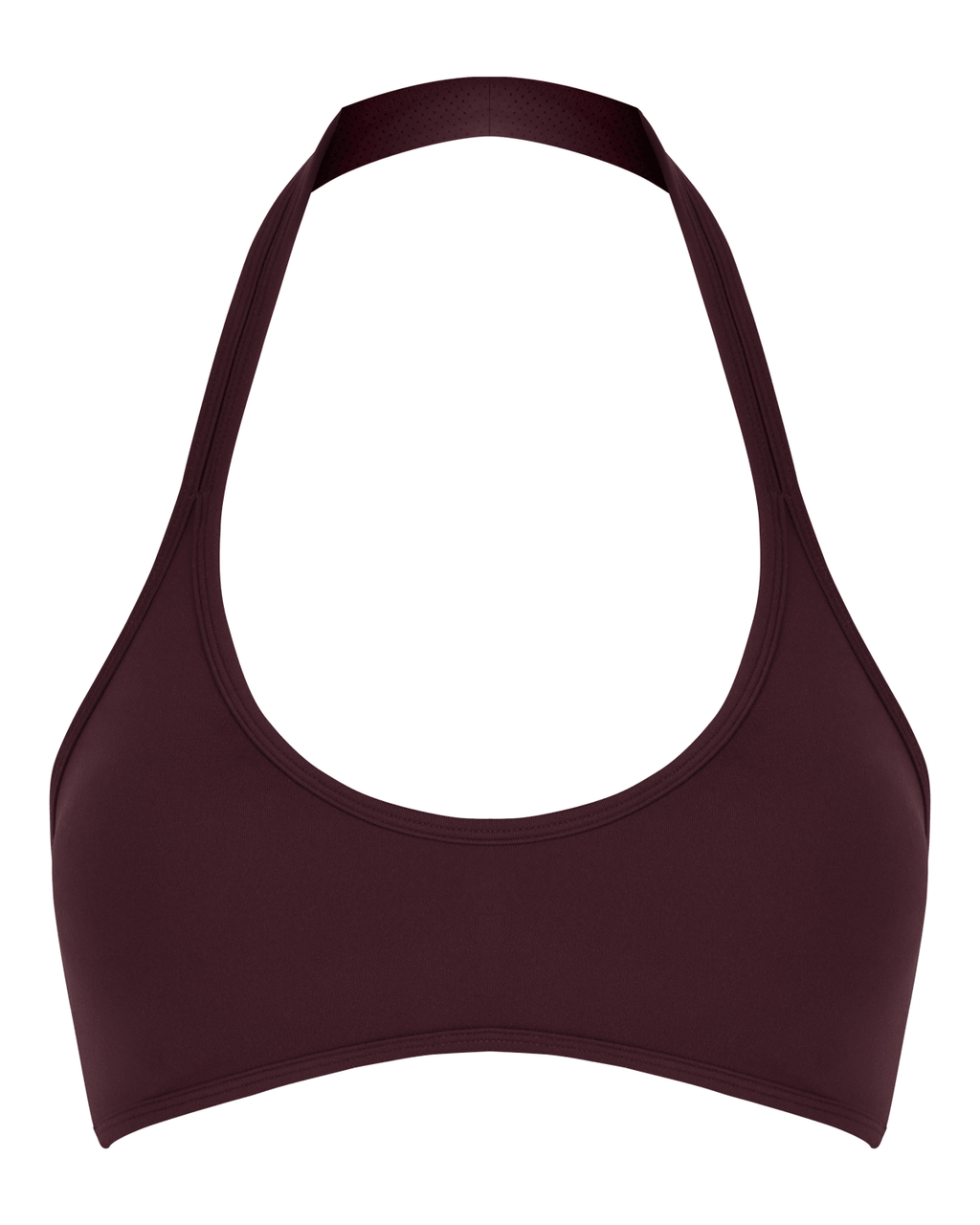 Serenity Soft Halter Contour Crop | Wine