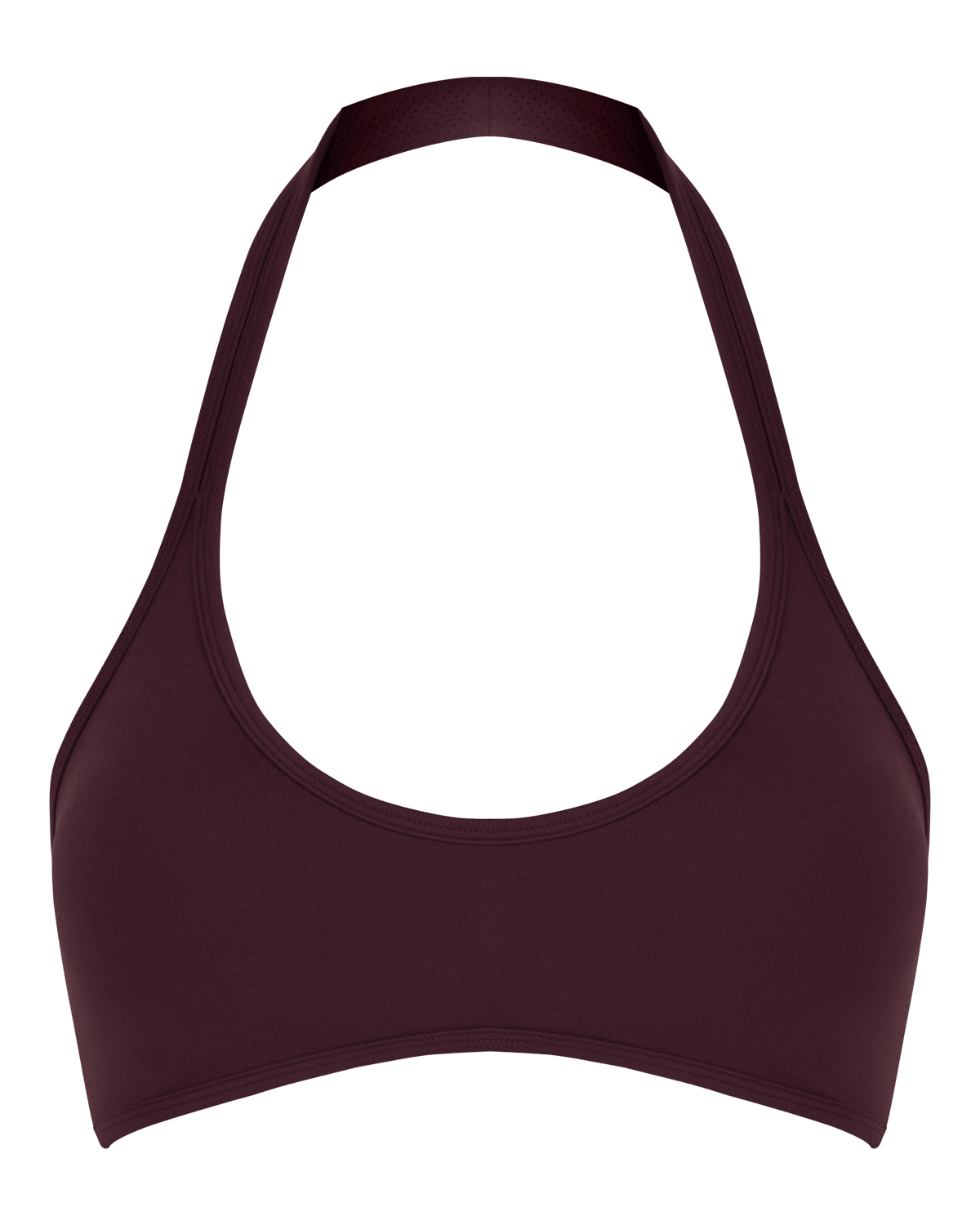 Serenity Soft Halter Contour Crop | Wine