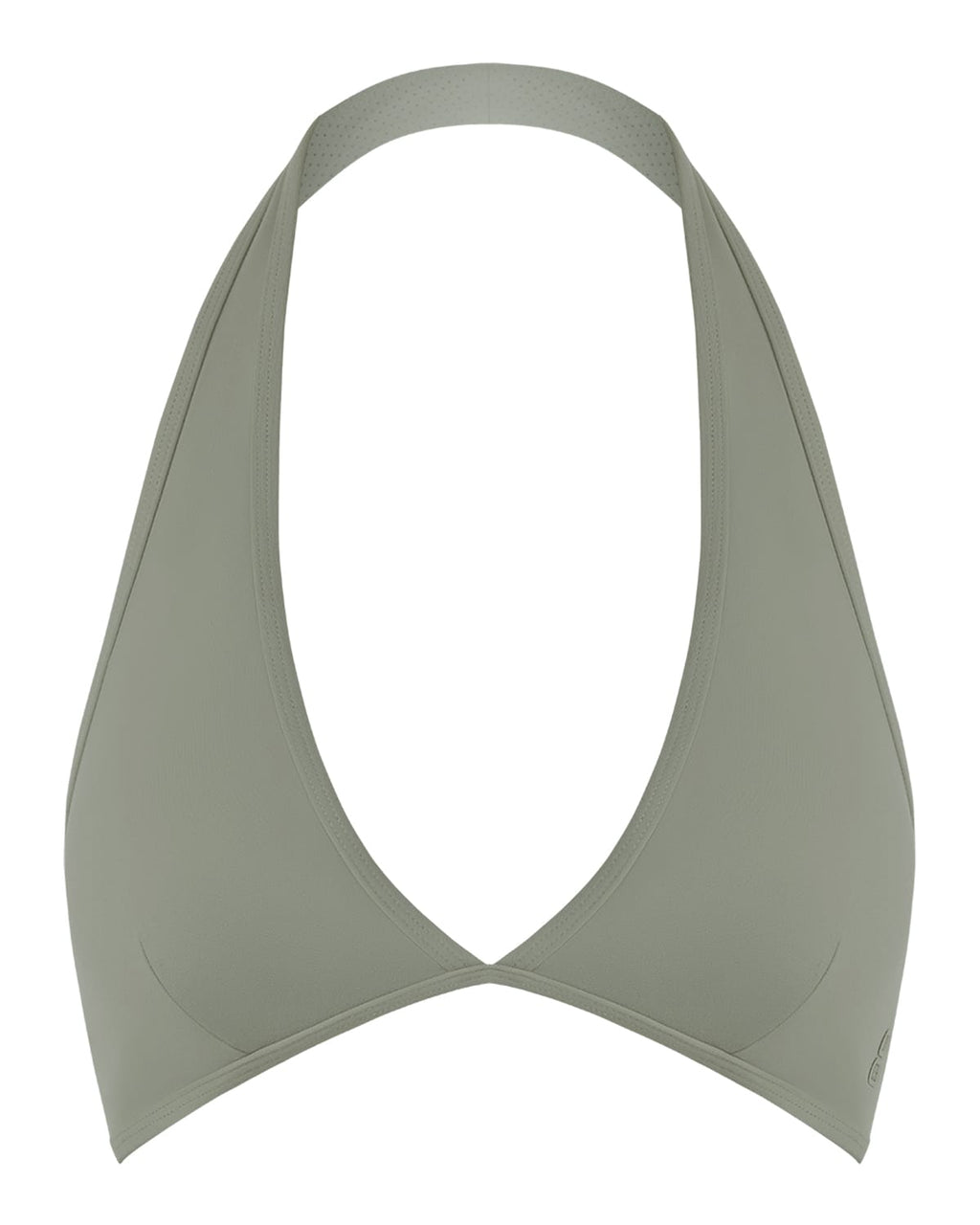 Form Triangle Halter Crop | Moss Green