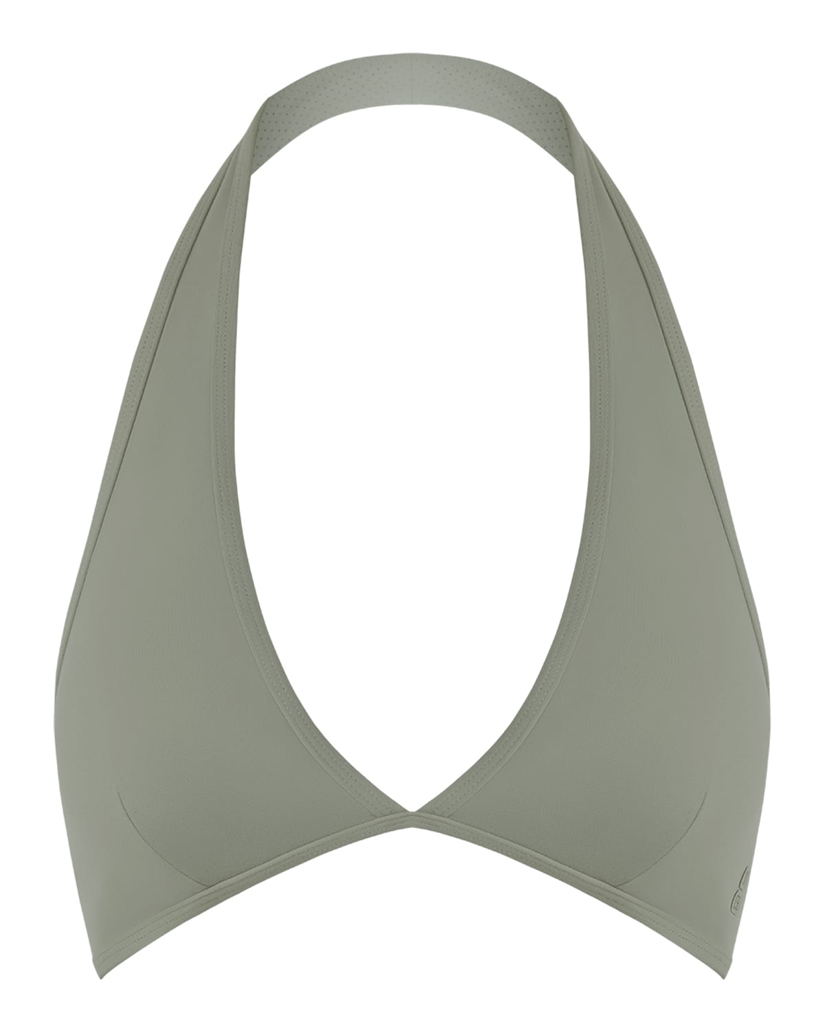 Form Triangle Halter Crop | Moss Green