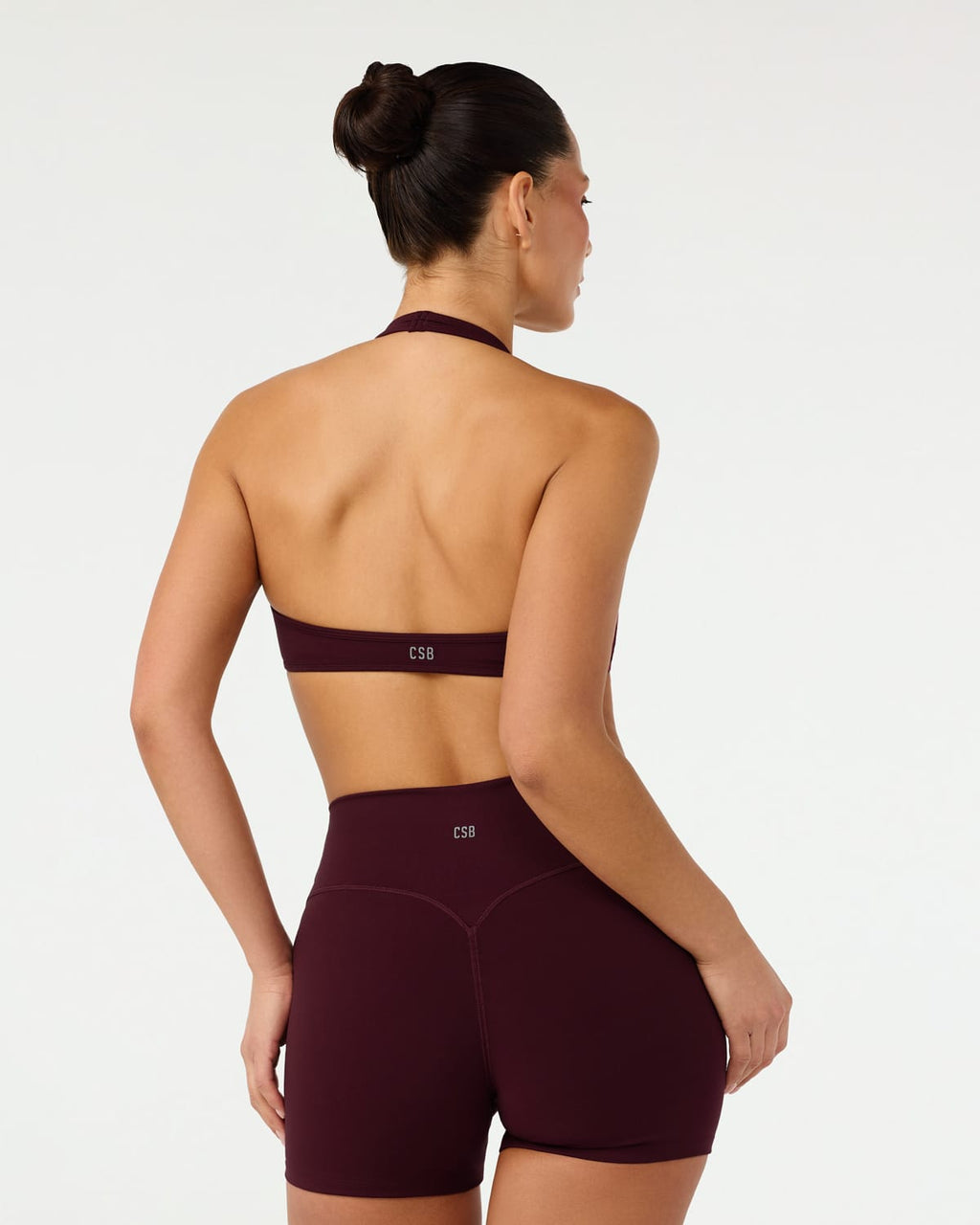 Serenity Soft Halter Contour Crop | Wine