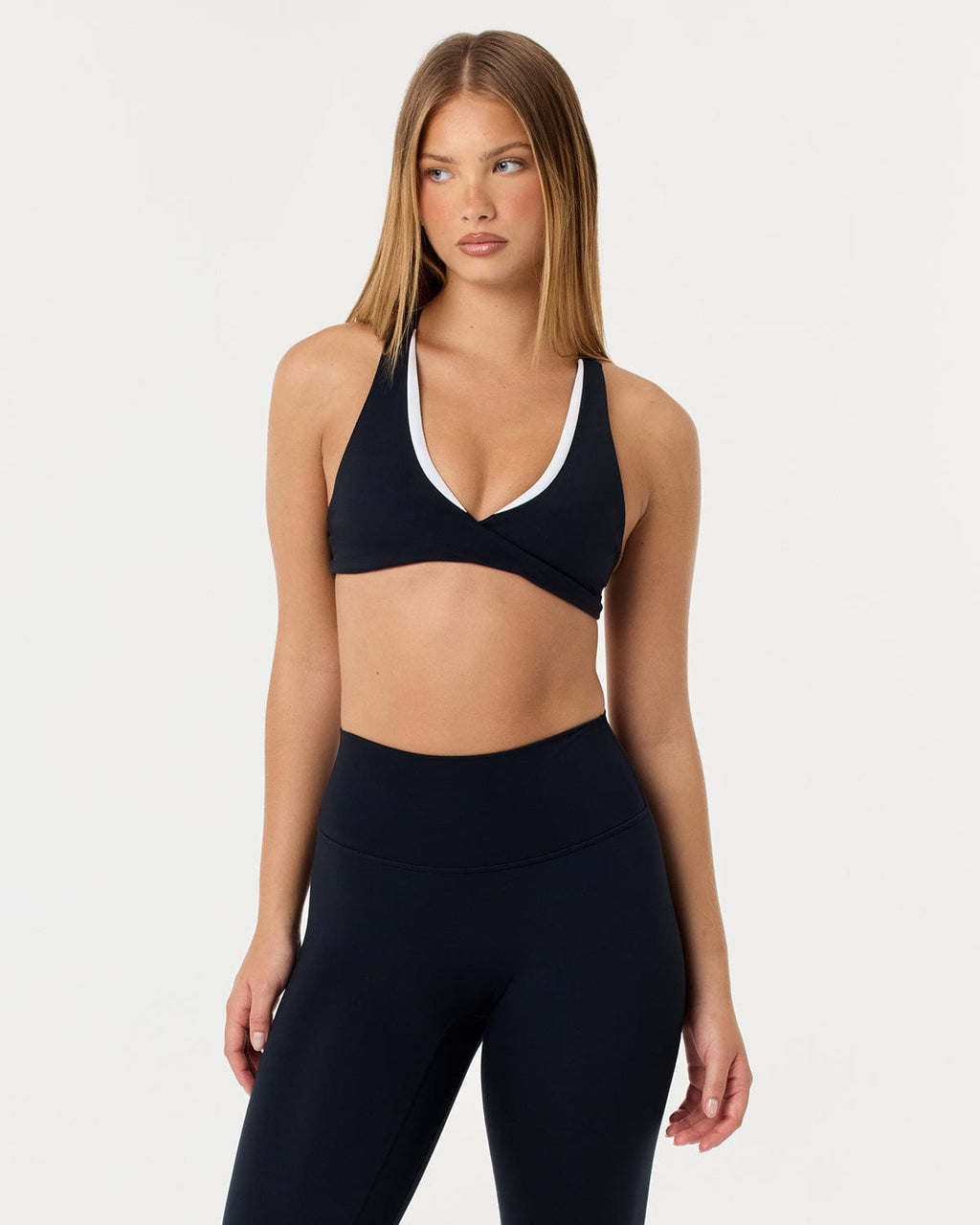 Serenity Sierra Crop | Black Two Tone