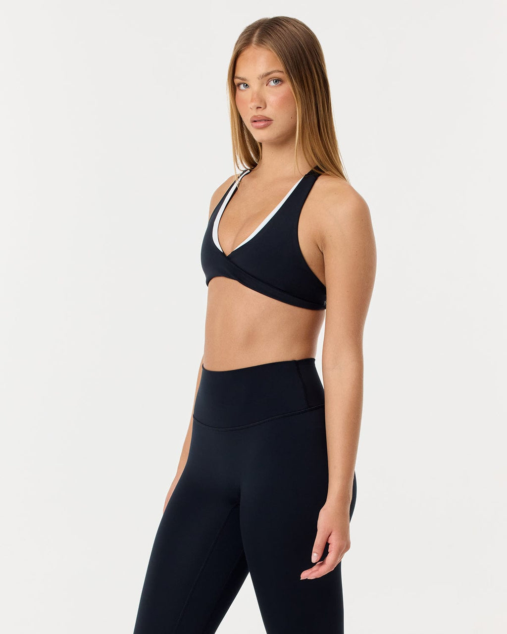 Serenity Sierra Crop | Black Two Tone
