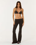 Form Invisible Scrunch Flare Fold Over Leggings | Dark Chocolate