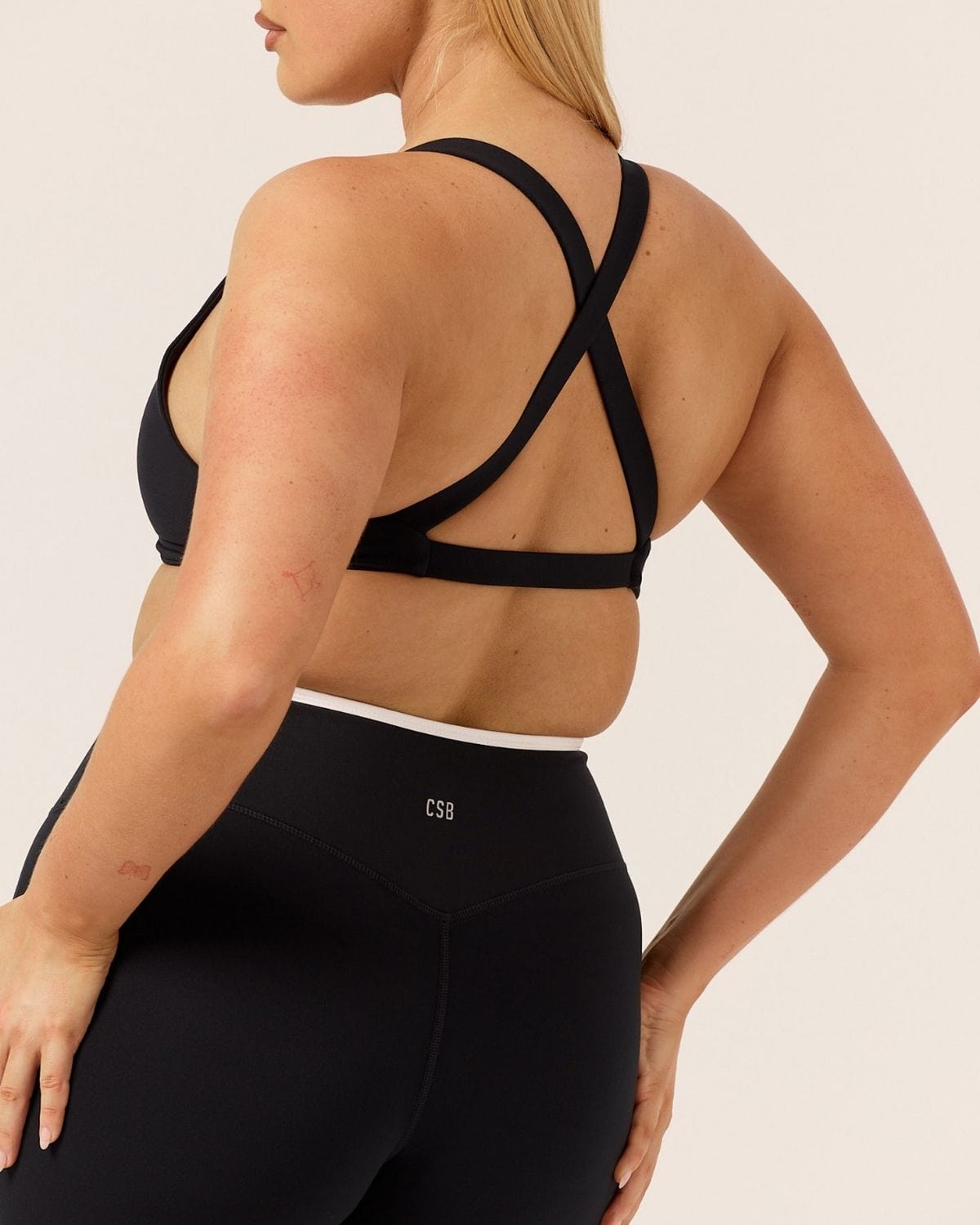 Serenity Sierra Crop | Black Two Tone