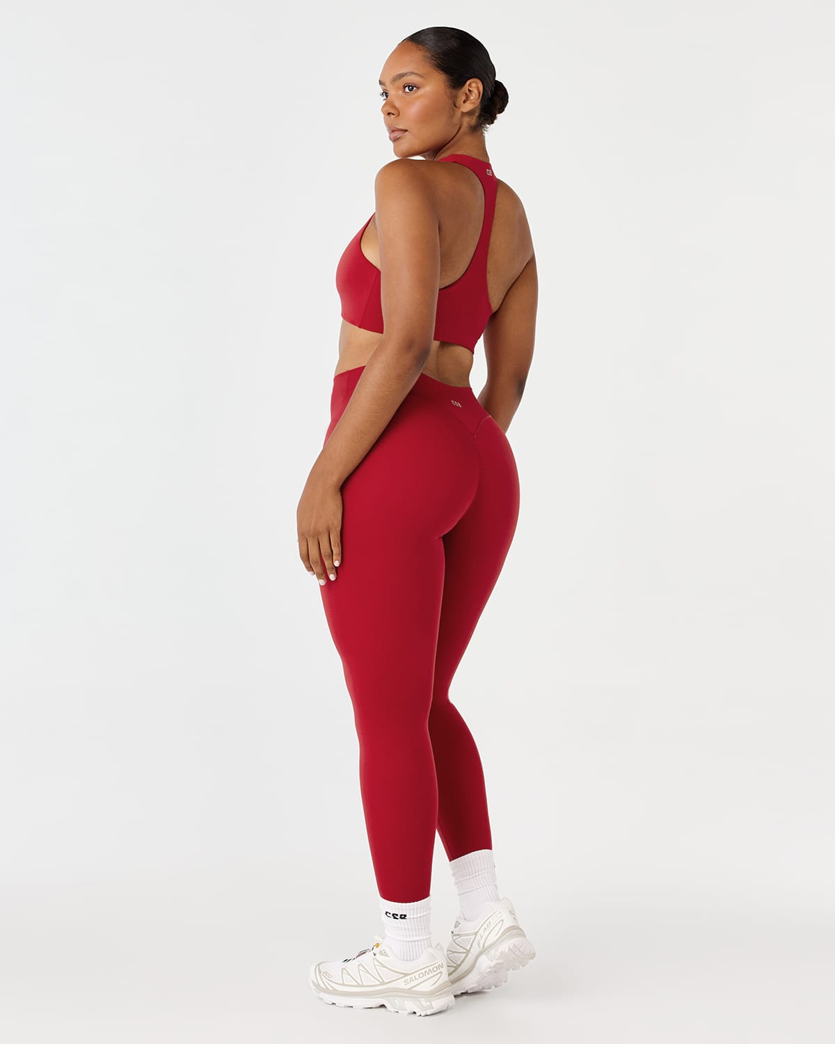Fade Invisible Scrunch Leggings | Retro Red