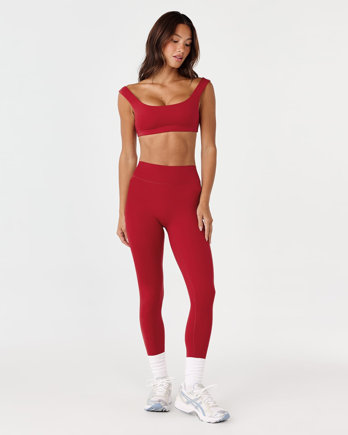 Fade Invisible Scrunch Leggings | Retro Red