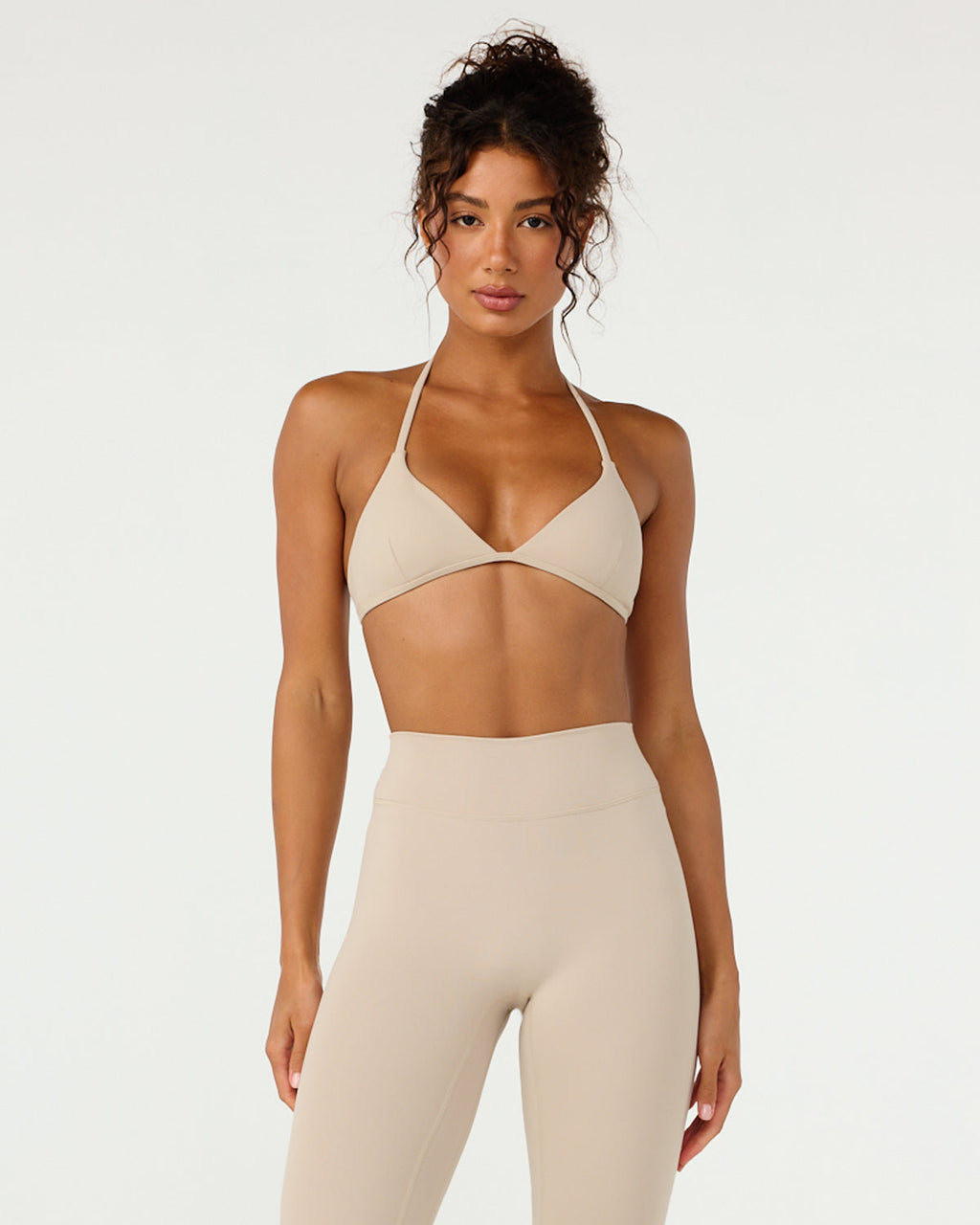 Form Micro Halter V Crop | Fawn