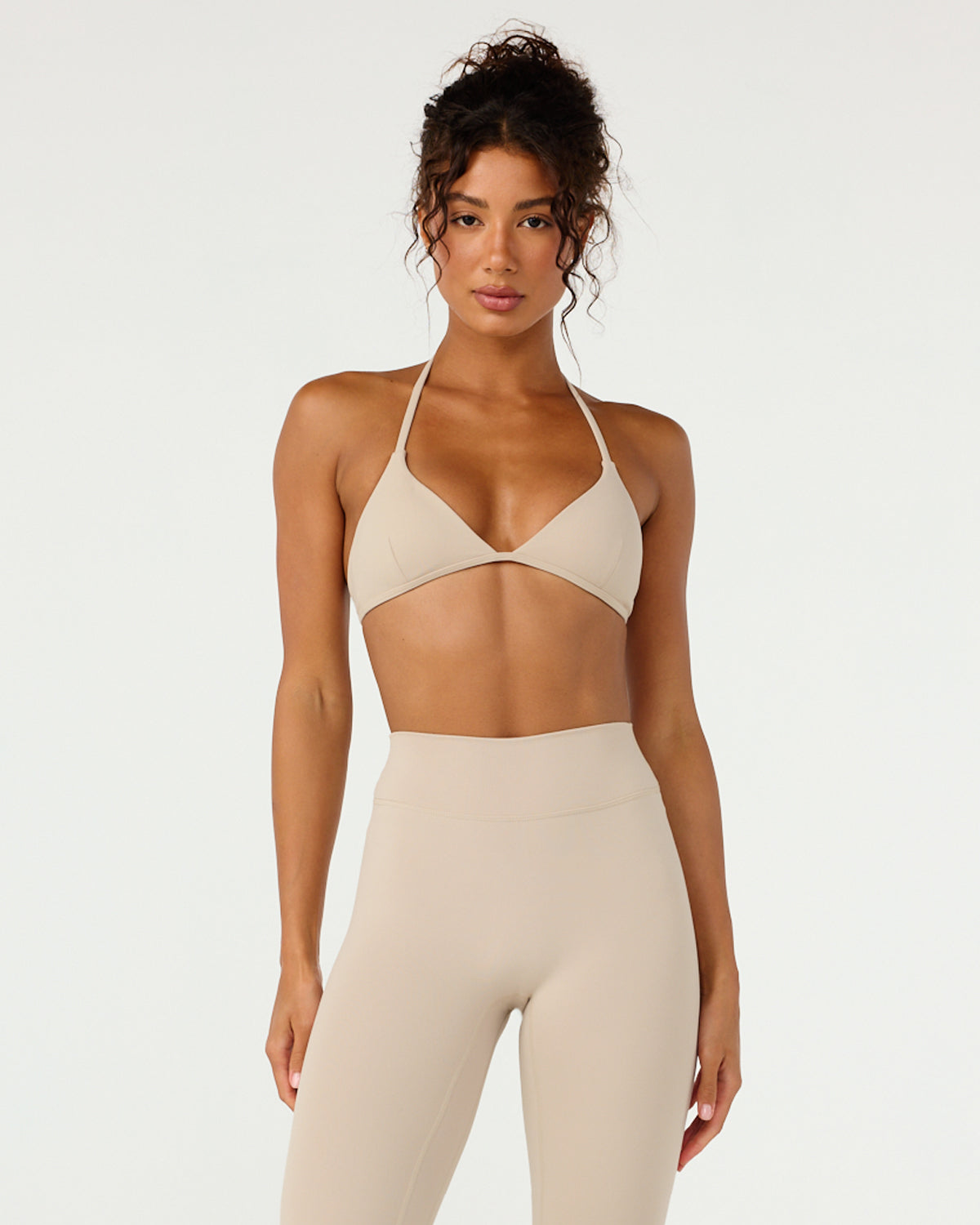 Form Micro Halter V Crop | Fawn