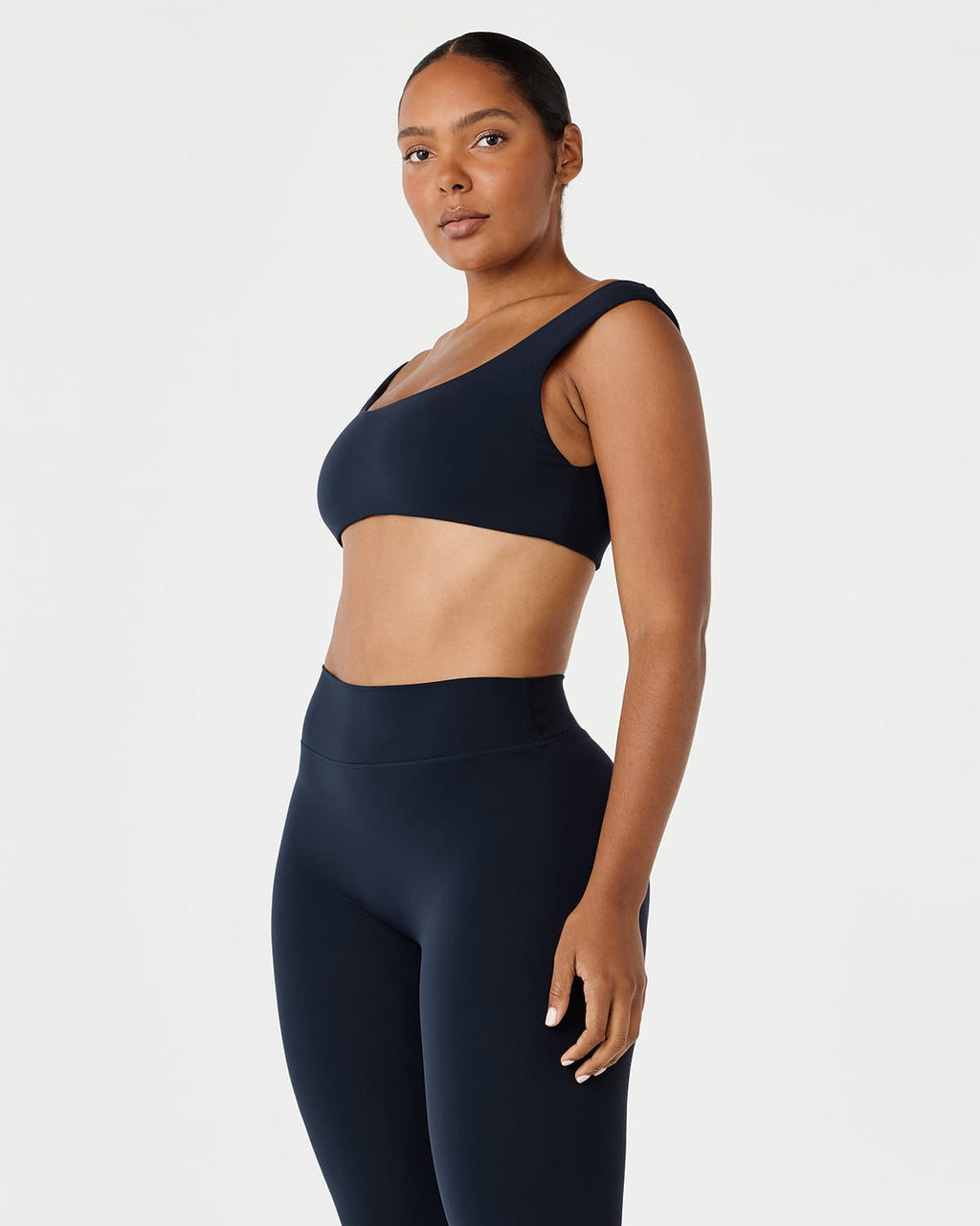 Fade Off Shoulder Crop | Deep Navy