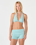 Form Triangle Halter Crop | Aquatic