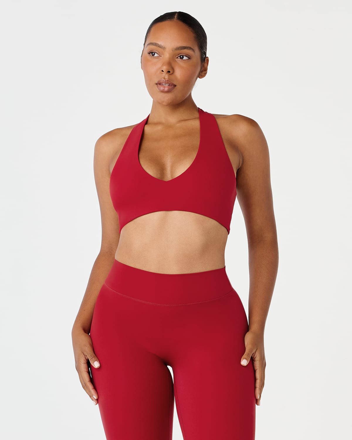 Fade Wide Strap Crop | Retro Red