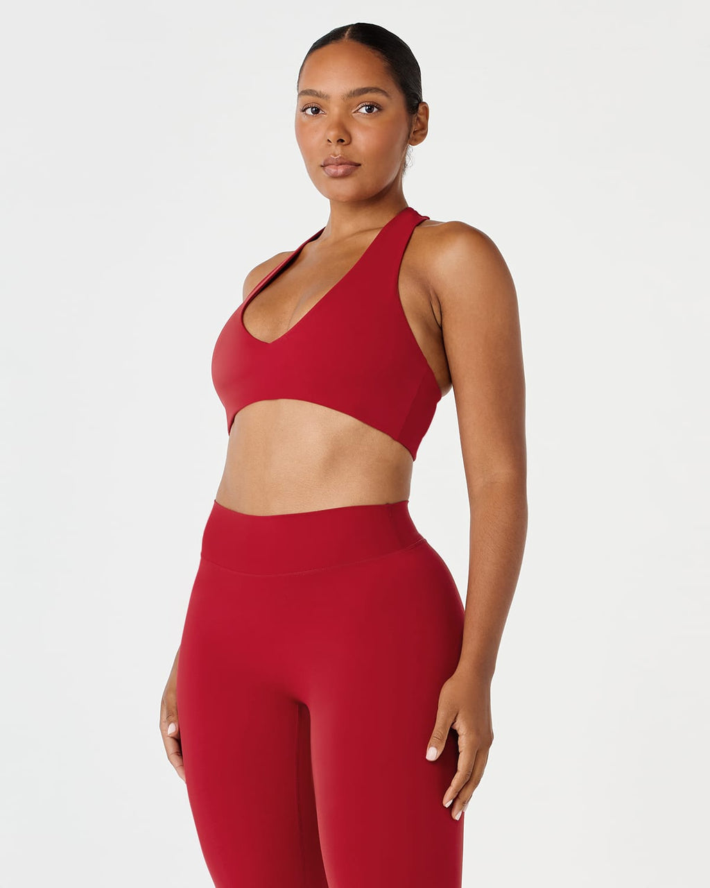 Fade Wide Strap Crop | Retro Red