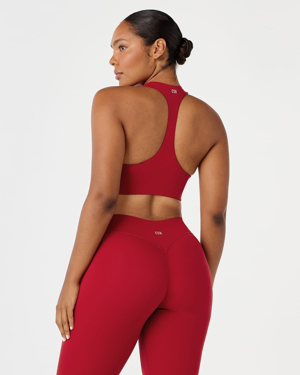 Fade Wide Strap Crop | Retro Red