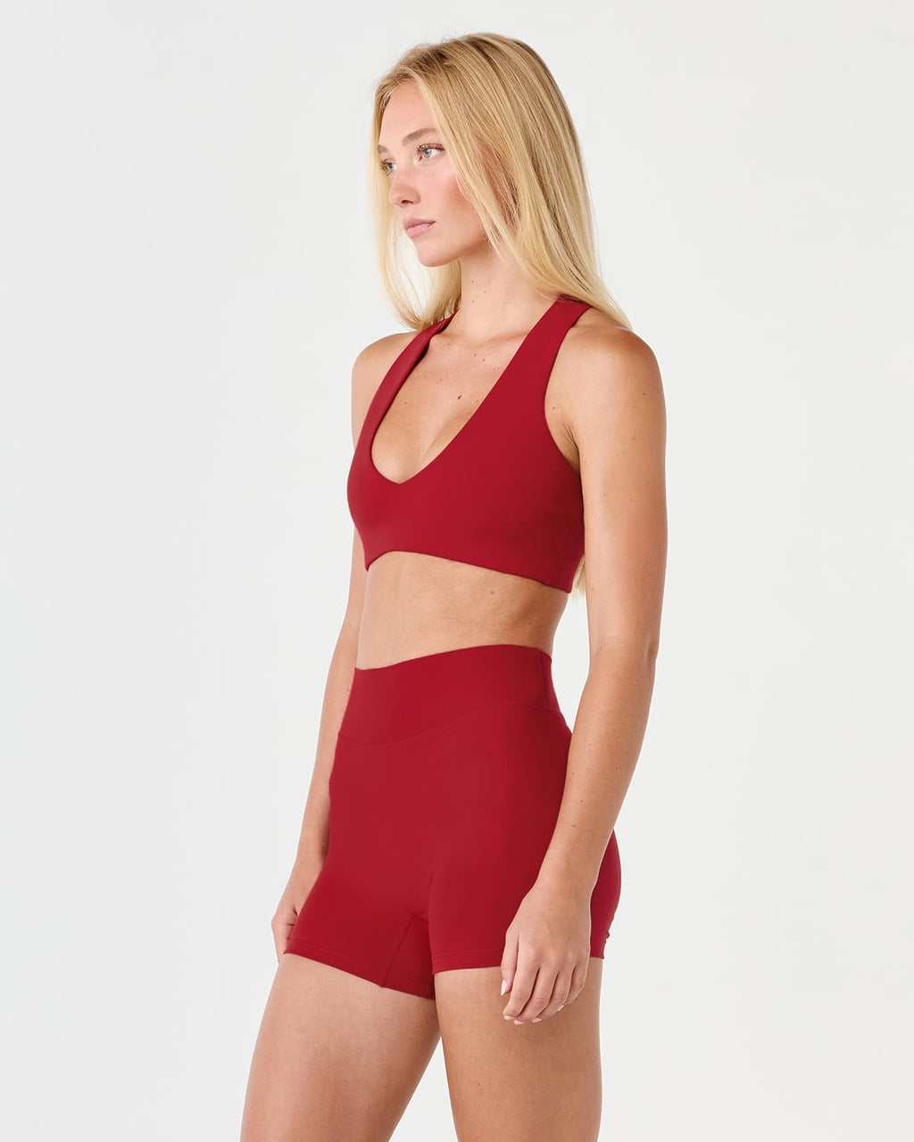 Fade Wide Strap Crop | Retro Red